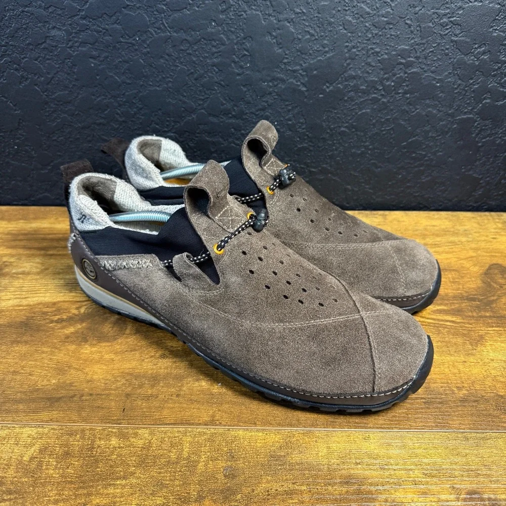 Timberland 10160 Brown Suede Leather‎ Outdoor Performance Shoes Mens 13M